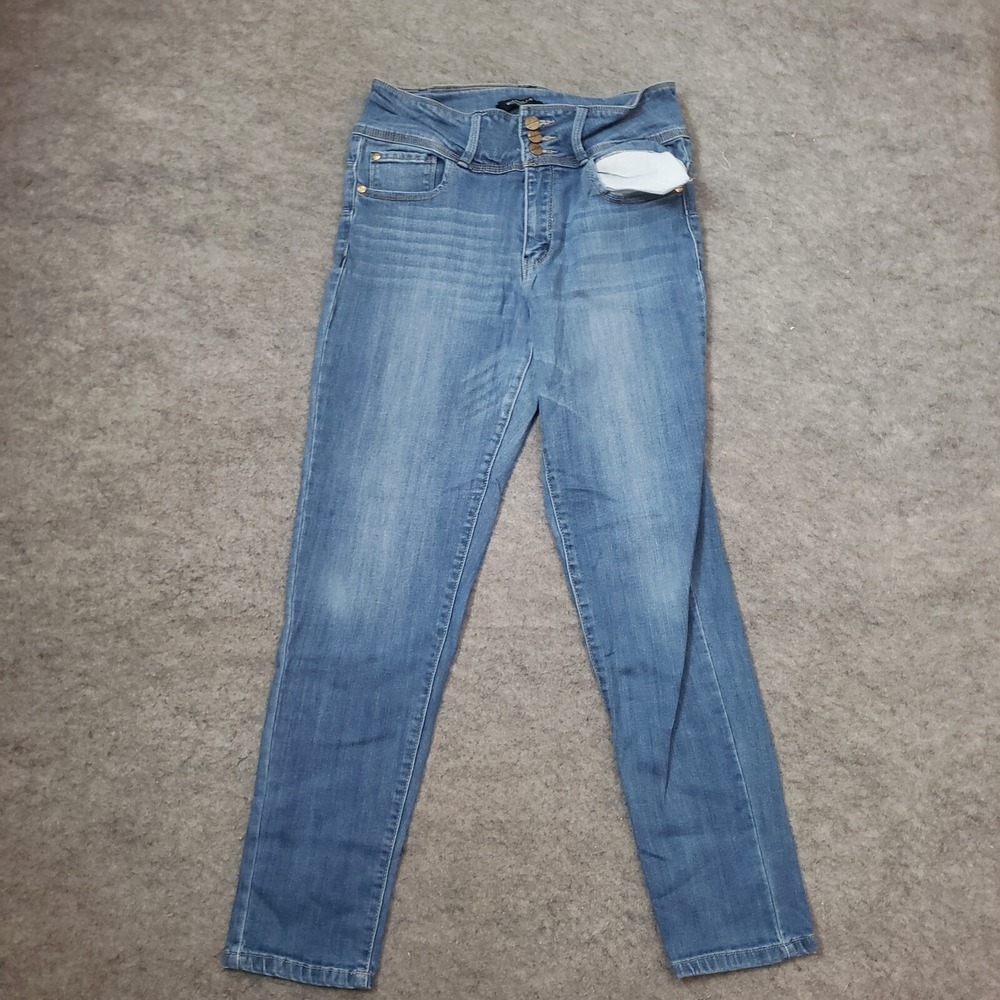 Watch LA Jeans Juniors 13 Blue Skinny High Rise Medium Wash Pants Denim Casual *